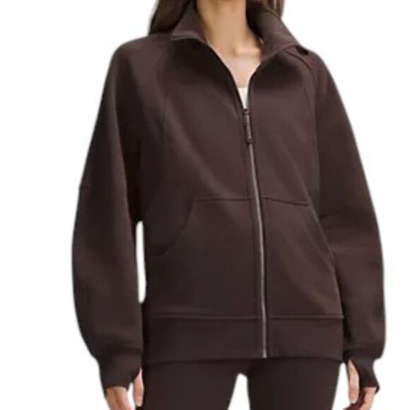 Lululemon Scuba Oversized Funnel-Neck Full Zip Long *Espresso - Picture 1 of 10
